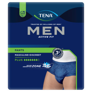 TENA Men Active Fit Navy Pants Sample