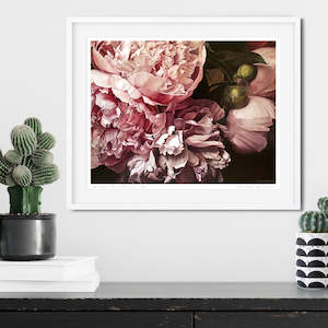 Art: Print Antique Pink Peonies