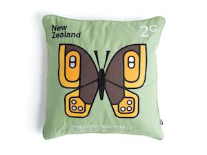 Unique Gift Ideas: NZ Post Cushion Cover Butterfly Lime