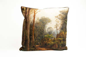 Museum Collection Prints Matatuhi Mai I Kohinga O Te Papa: Old Masters - Cushion + Inner - Among the Kauris