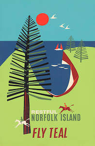 Wholesale: Restful Norfolk Island'; 1950s - Card