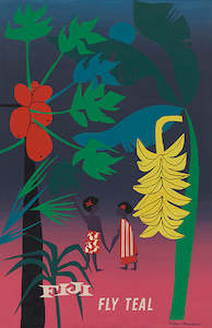 Fiji Fly Teal'; 1950s - Card