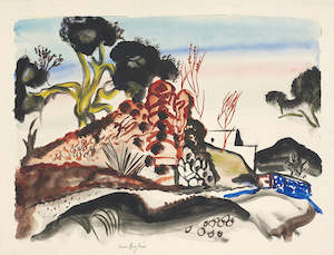 Te Papa Fine Art Prints Nga Tanga Rauangi A Te Papa: Frances Hodgkins, 'Road to the hills, Ibiza', - Print
