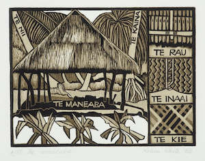 Te Papa Fine Art Prints Nga Tanga Rauangi A Te Papa: Robin White, 'The maneaba. 5. From: Beginners' guide to Gilbertese' - Print