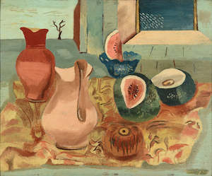 Frances Hodgkins, 'Cut melons', - Print