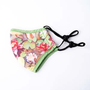 Rita Angus Merch: Waterlilies Face Mask- Rita Angus