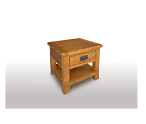 Coffee Table: Richmond Oak Lamp Table with Drawer