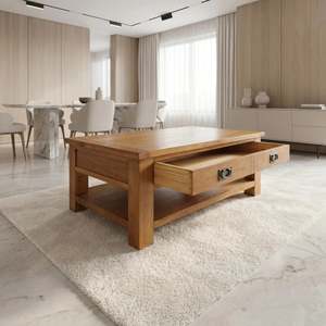 Richmond Oak Coffee Table with Drawer
