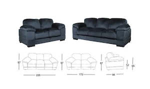 Lounge Suite: Evolution 3 + 2 Seater Lounge Suite