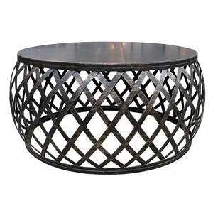 Lamai Coffee Table – Black / Burnt Gold