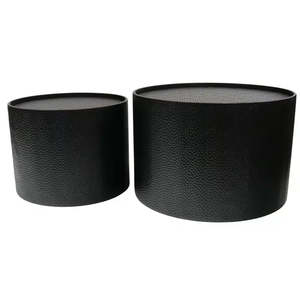 Coffee Table: Drum Set 2 Coffee Table – Black (Set of 2)