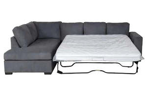 Couch: Kristie Sofabed with Chaise - 4 Seater