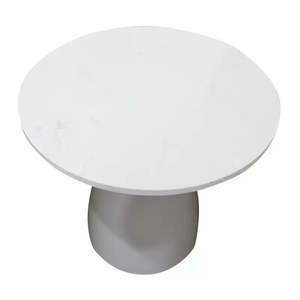 Lamp Table: Cavani Side Table- Cream