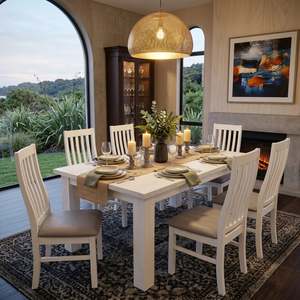 Dining Table: Acacia Dining Suite