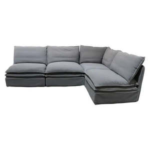 Sofa: Omaha Sectional Corner Sofa  - Grey