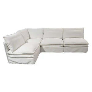 Sofa: Omaha Sectional Corner Sofa - Natural