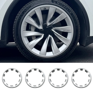 20" Helix Wheel Edge Cover (Silver) - Model Y (2025-2026) - Tessories NZ