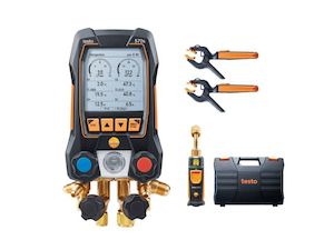 Smart Digital Manifold with Wireless Vacuum and Clamp Temperature Probes | Testo 570s