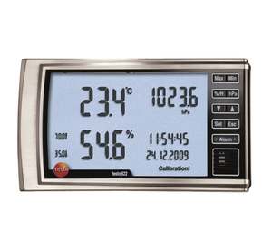 Temperature Humidity: Desk/Wall Mount Thermo Hygrometer + Alarm - Testo 622