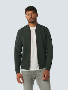 Jackets: No Excess Full Zip Sweater - Dark Steel