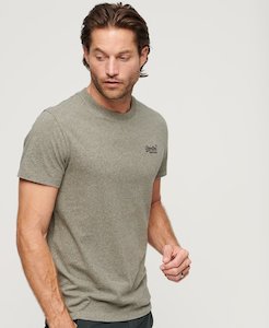 Sale: Superdry Essential Logo Tee - Ash Olive Marle