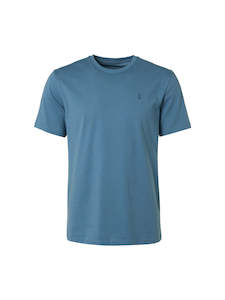 No Excess: No Excess Solid Crewneck Tee - Blue