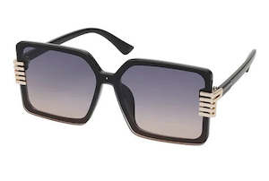 Unity Sunglasses: Unity Womens Retro Vintage Sunglasses - Black / Blue / Pink