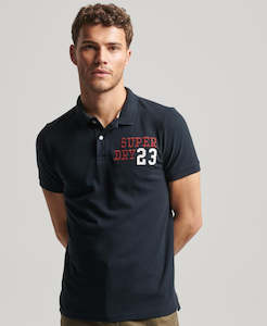 Polos: Superdry Superstate Polo - Eclipse Navy