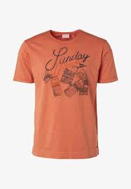 Promotion: No Excess Multi Coloured Yarn Dyed Tee - Papaya