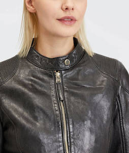 Gipsy: Gipsy Aneta Leather Jacket - Black