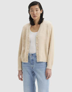 Womens Sweater: Levi's Betty Cardigan - Safari
