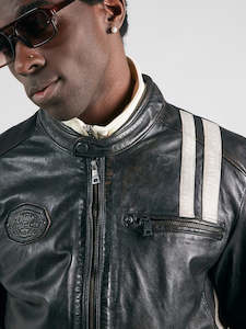 Gipsy: Gipsy Faron Leather Jacket - Black