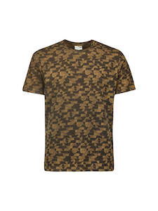 No Excess All Over Print Tee - Khaki