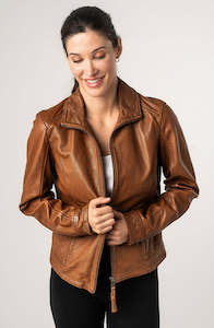 Gipsy Walli Leather Jacket - Cognac