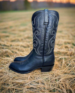 Mens Cowboy Boots: Lucchese: Baker Boot - Black