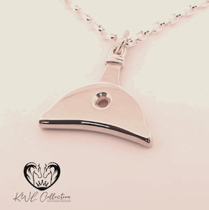 Jewellery: KWL: Sterling Silver Small Dog Whistle Pendant - P340