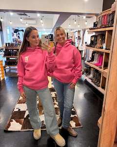 Ladies Hoodies Crews: TWA Unisex Hoodie - Charity Pink