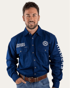 Mens Shirts: Ringers Western: Mens Hawkeye Work Shirt - Navy