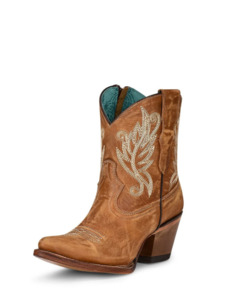 Womans Cowboy Boots: Corral Ladies Golden Ankle Boot