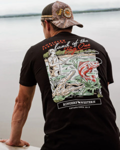 Ringers Western: Unisex Up North Tee - Black