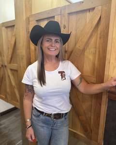 Ladies Tees: TWA: Ladies Scoop Tee Shirt - WHITE