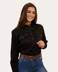 Ladies Shirts: Ringers Western: Ladies Herefords Work Shirt