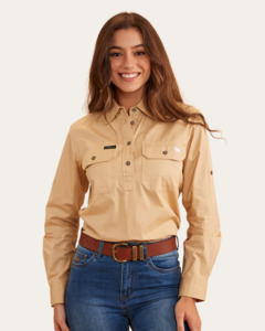 Ringers Western: Ladies Pentecost Work Shirt - Sand