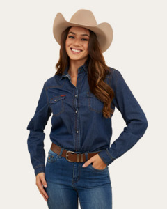 Ladies Shirts: Ringers Western: Everleigh Denim Shirt