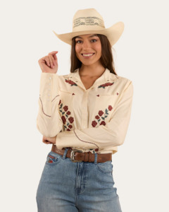 Ladies Shirts: Ringers Western: Ladies Desert Rose Western Shirt