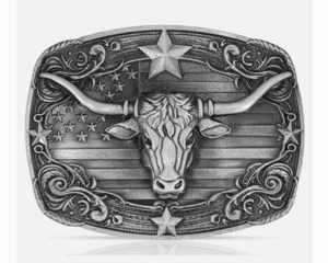 Belt Buckles: Western Longhorn Belt Buckle