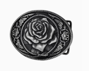 Western Floral Belt Buckle