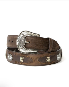 Belts: Jack Daniels Brown Leather Belt