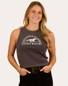 Ladies Tees: Ringers Western: Womans Let's Horse Around Tank
