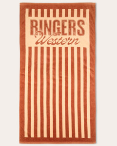 Towels: Ringers Western: Oceanic Striped Cotton Towel